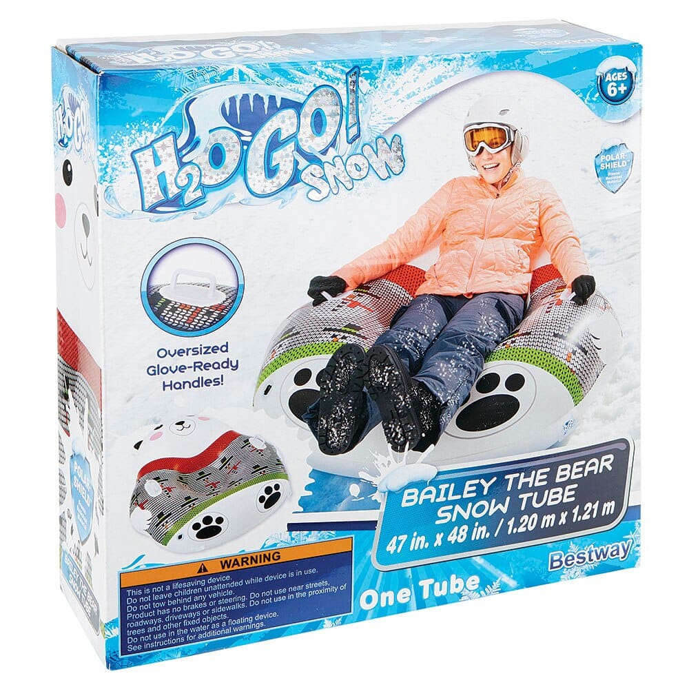 Bestway H2OGO! Snow Bailey the Bear Snow Tube, 47" x 48"