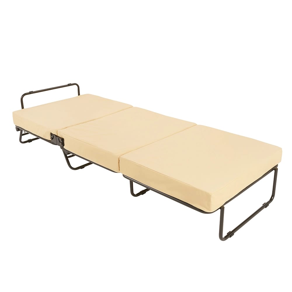 Ottoman Bed, Black/Cream