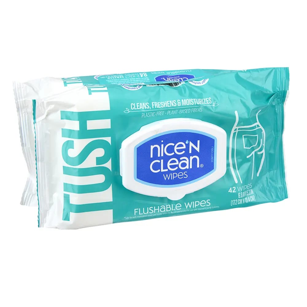 Nice'n Clean Flushable Wipes, 42 ct.