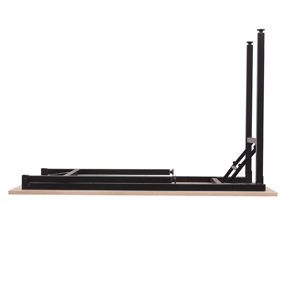 55" Foldable Desk, Natural/Black