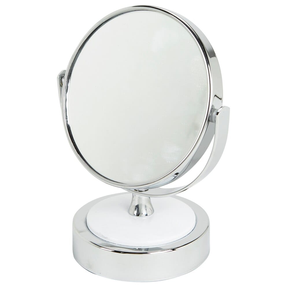 Double-Sided Tabletop Vanity Mirror, Chrome