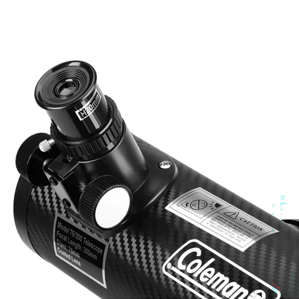 Coleman AstroWatch Dobsonian D76mm x 300mm Reflector Telescope, Black