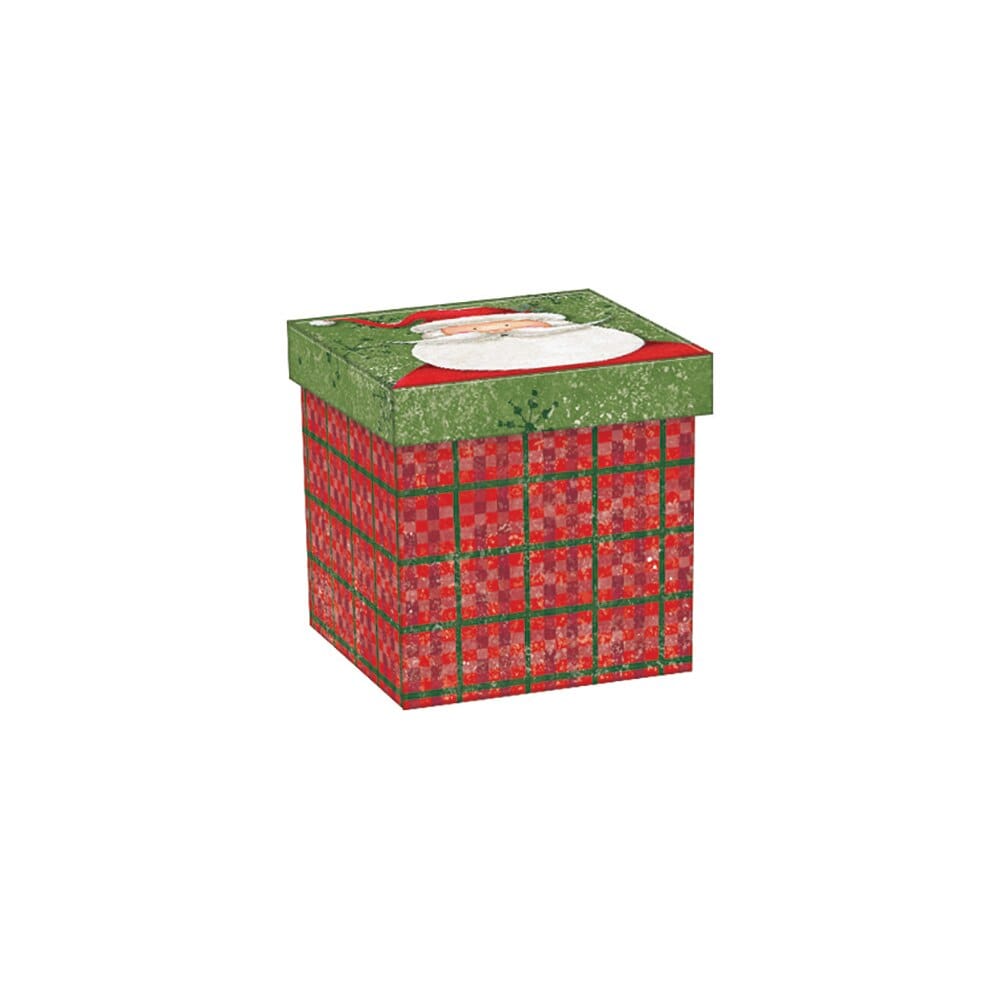 Mini Decorative Square Christmas Gift Box, 3" x 3"