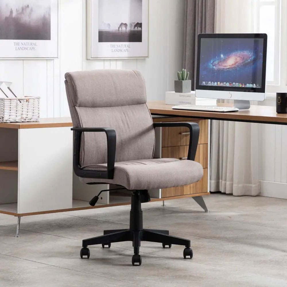 Mid-Back Executive Swivel Task Chair, Brown