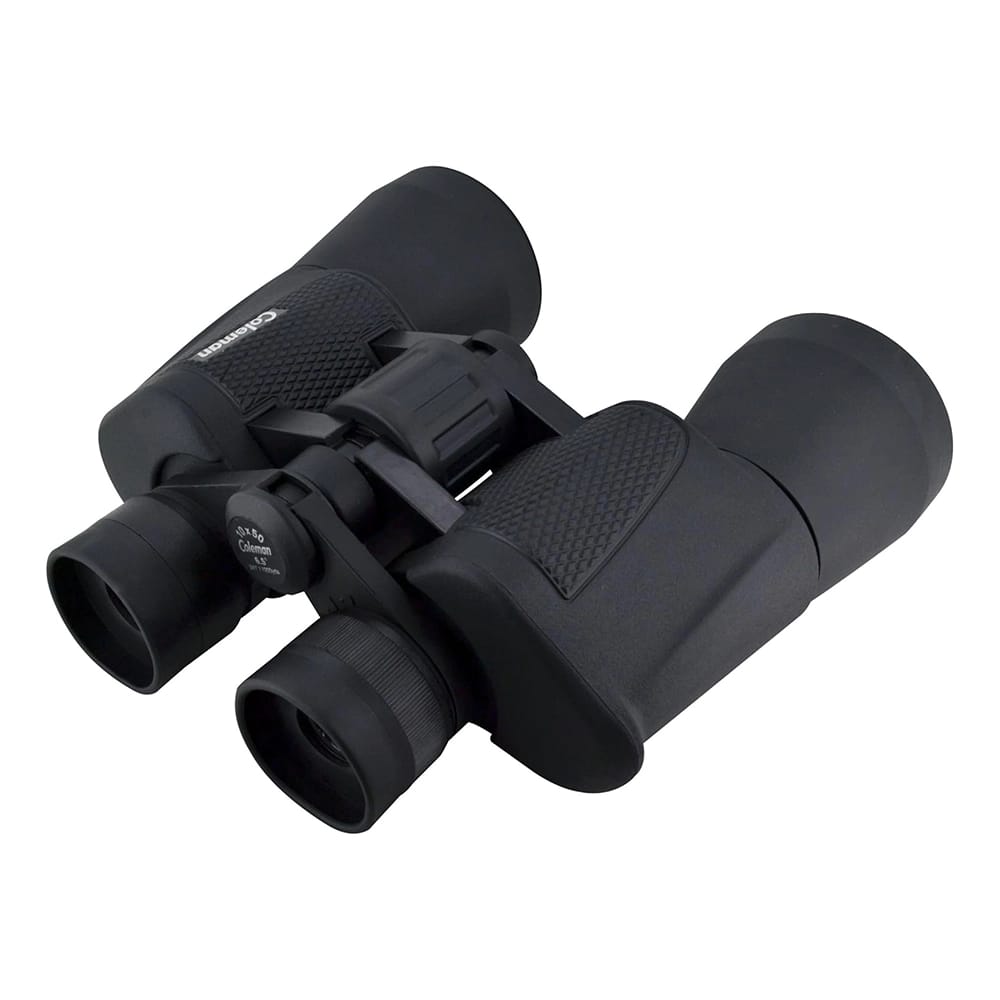 Coleman Silhouette 10x50 Long Eye-Relief Porro Prism Binoculars, Black