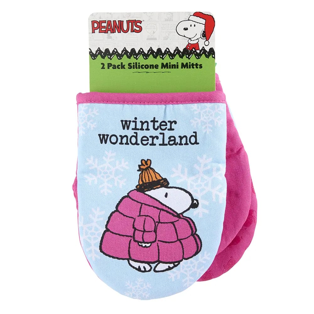 Peanuts X-Mas Mini Oven Mitts, 2 Count