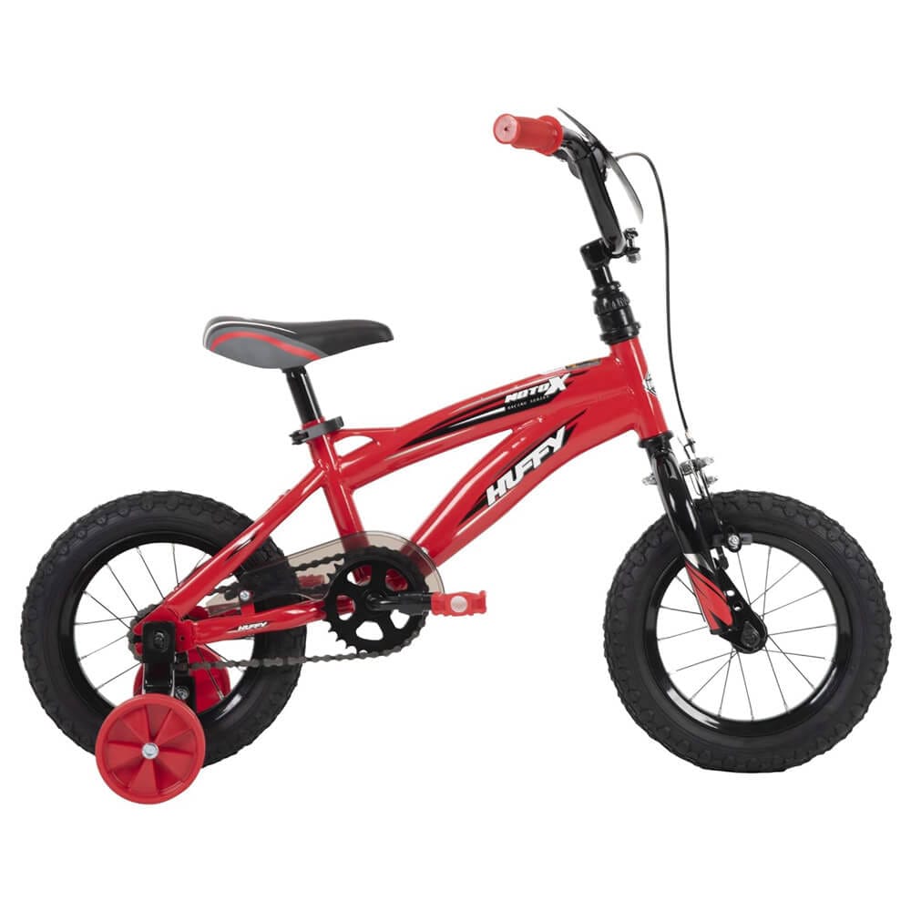 Huffy Moto X Kids' 12-Inch Quick Connect Bike, Red