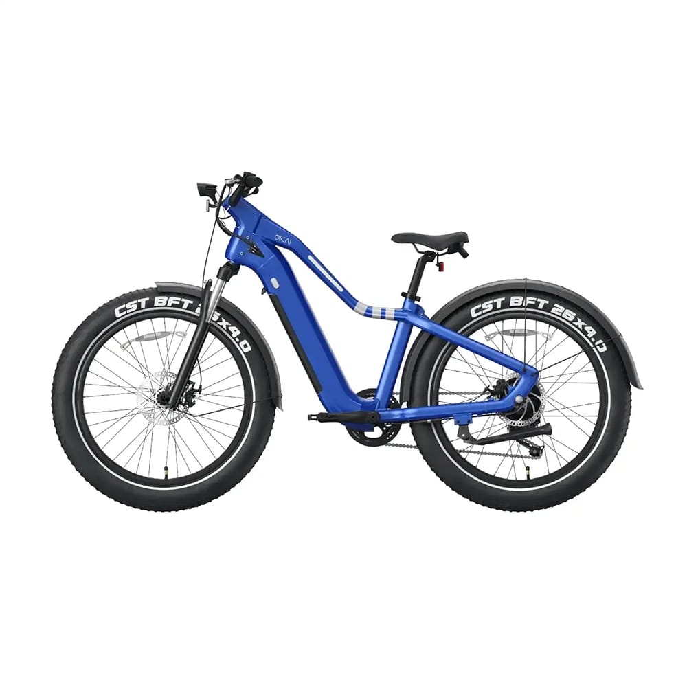 Okai Ranger Electric Fat Tires Mountain Bike, Blue