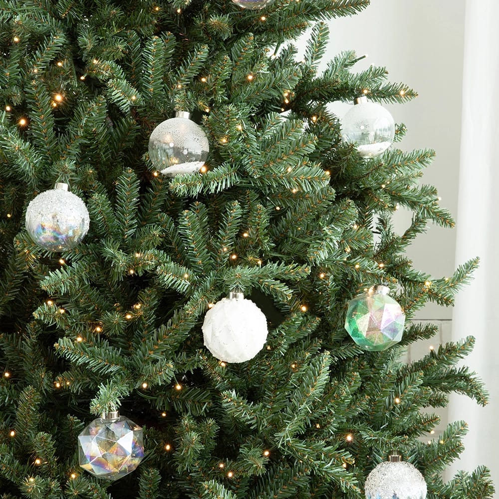 Papyrus 7' Pre-Lit Blue Spruce Unfrosted LED Tree