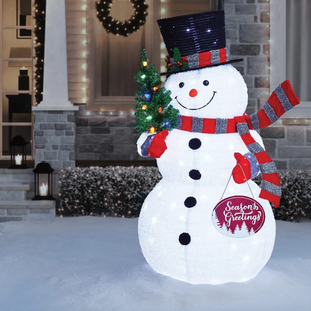 Pre-Lit 72" Pop-Up Twinkling Snowman