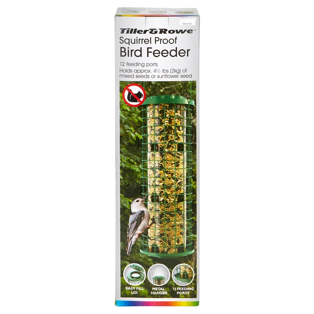 Tiller & Rowe Squirrel Proof Bird Feeder