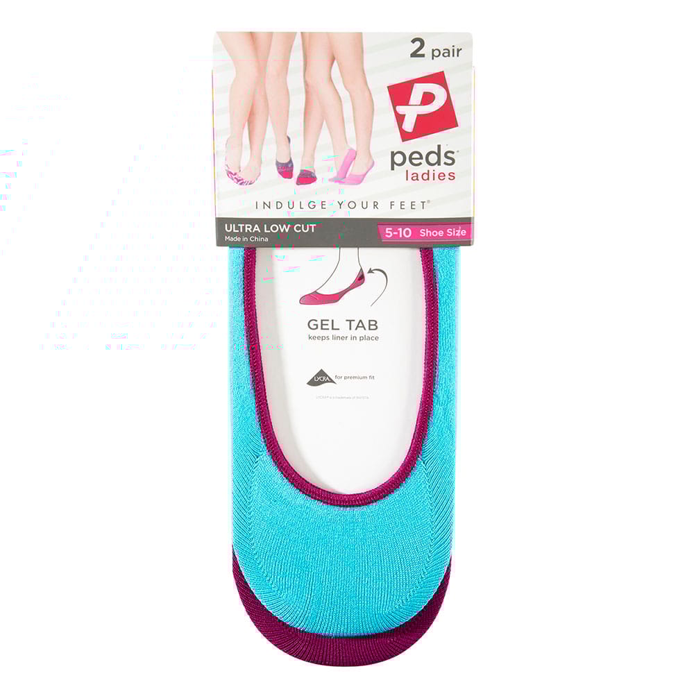 Peds Women's Ultra Low Cut Socks, 2 Pair