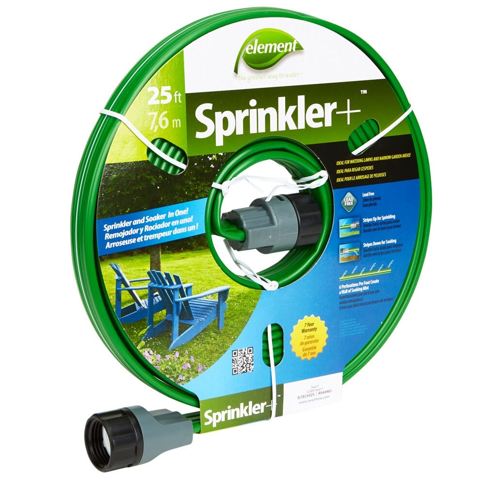 Element Sprinkler + Garden Hose, 25'