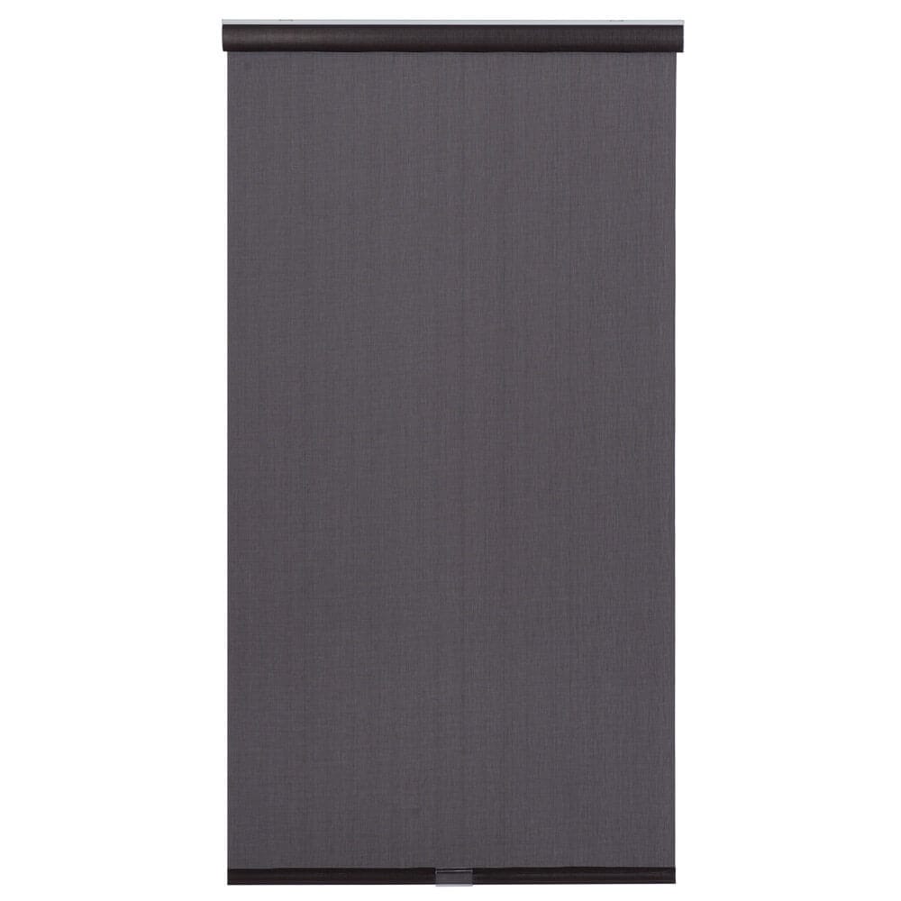 Real Simple Cordless 5% Open Solar Roller Shade, 23" x 72", Black