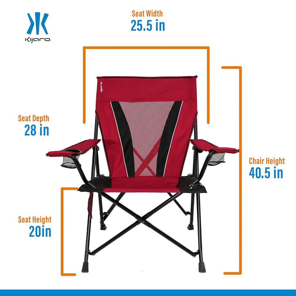 Kijaro XXL Dual Lock Portable Camping Chair, Red Rock Canyon