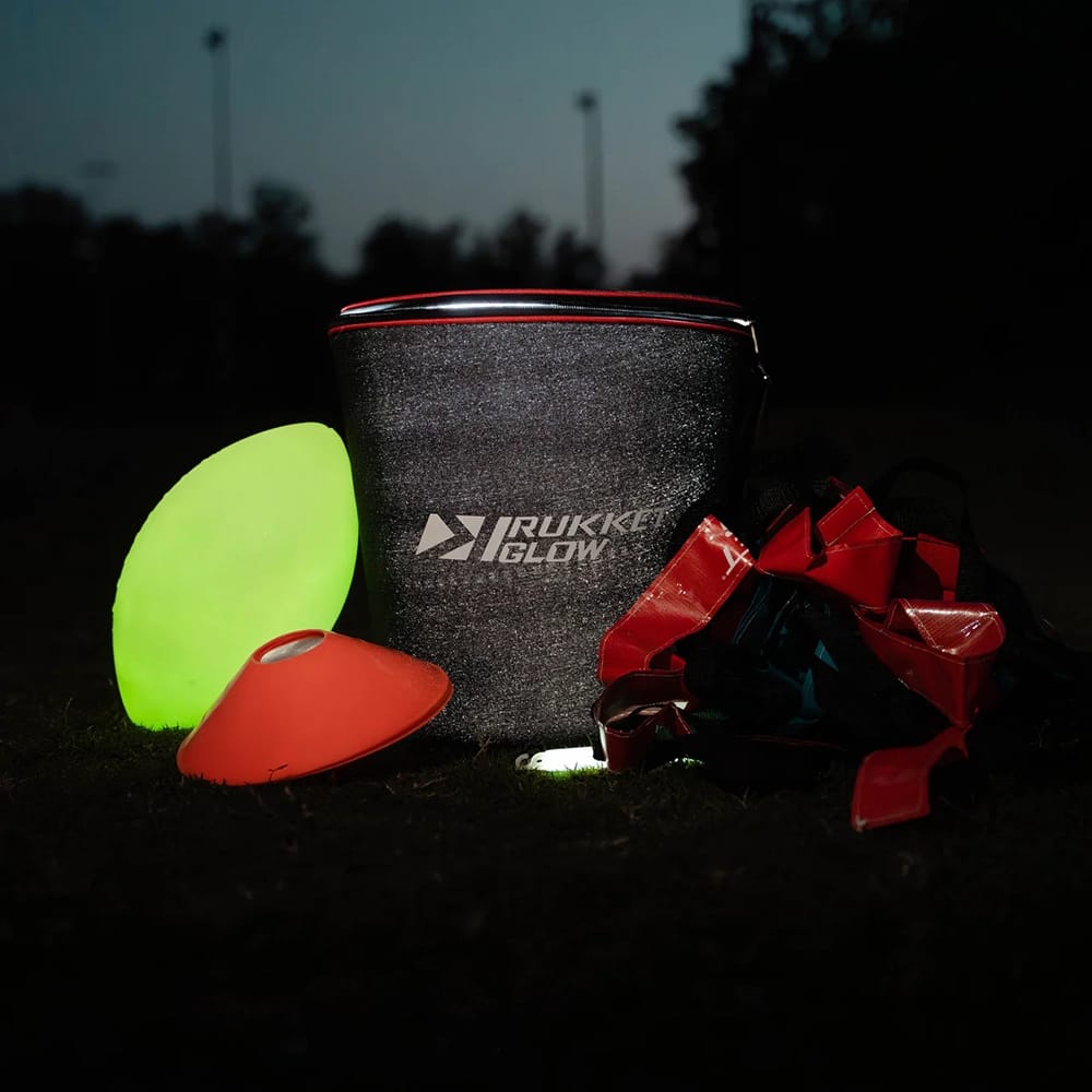 Rukket Sports Glow-in-the-Dark Flag Football Set with Quick Charger