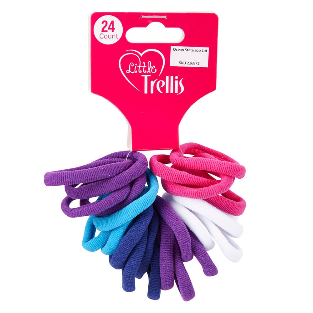 Little Trellis Assorted Hair Elastics, 24 Count