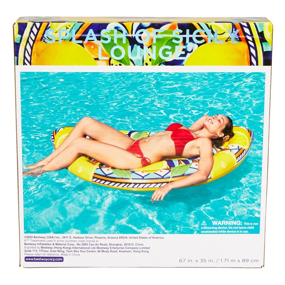 Bestway H2OGO! Splash of Sicily Lounge Float, 67"