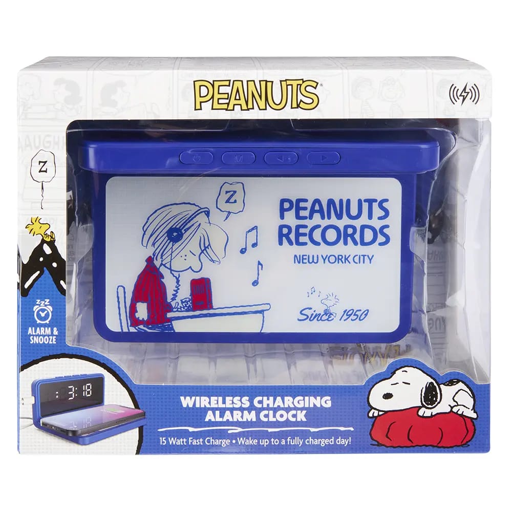 Peanuts Wireless Charging Alarm Clock