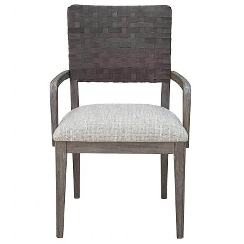 Drew & Jonathan Home Castleton Upholstered Arm Chair, Set of 2, Gray