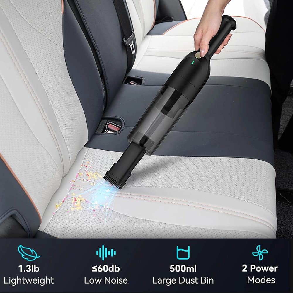Rechargeable Cordless Handheld Vacuum, Black