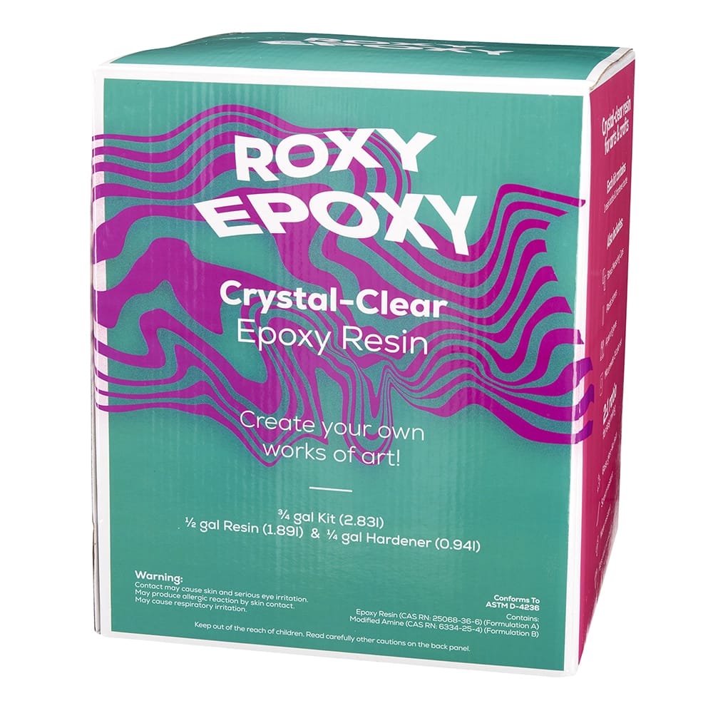 Roxy Epoxy Clear Epoxy Resin Kit, 3/4 Gal