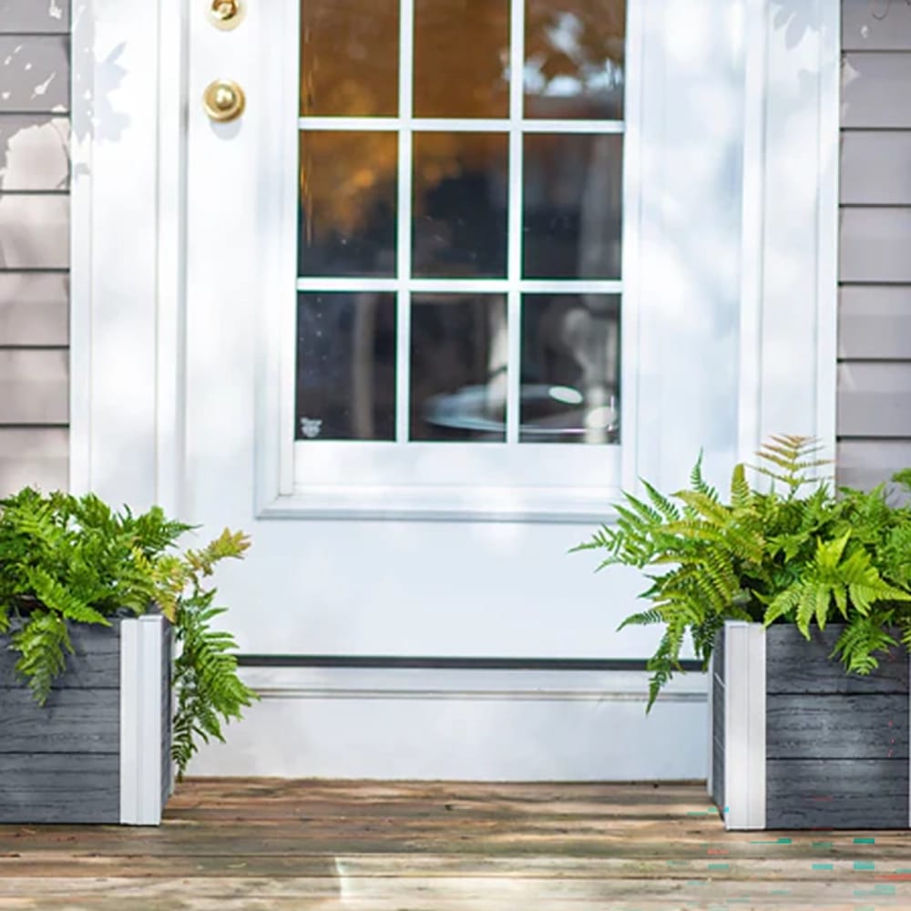 Vita Urbana 12" Cube Planter, Slate