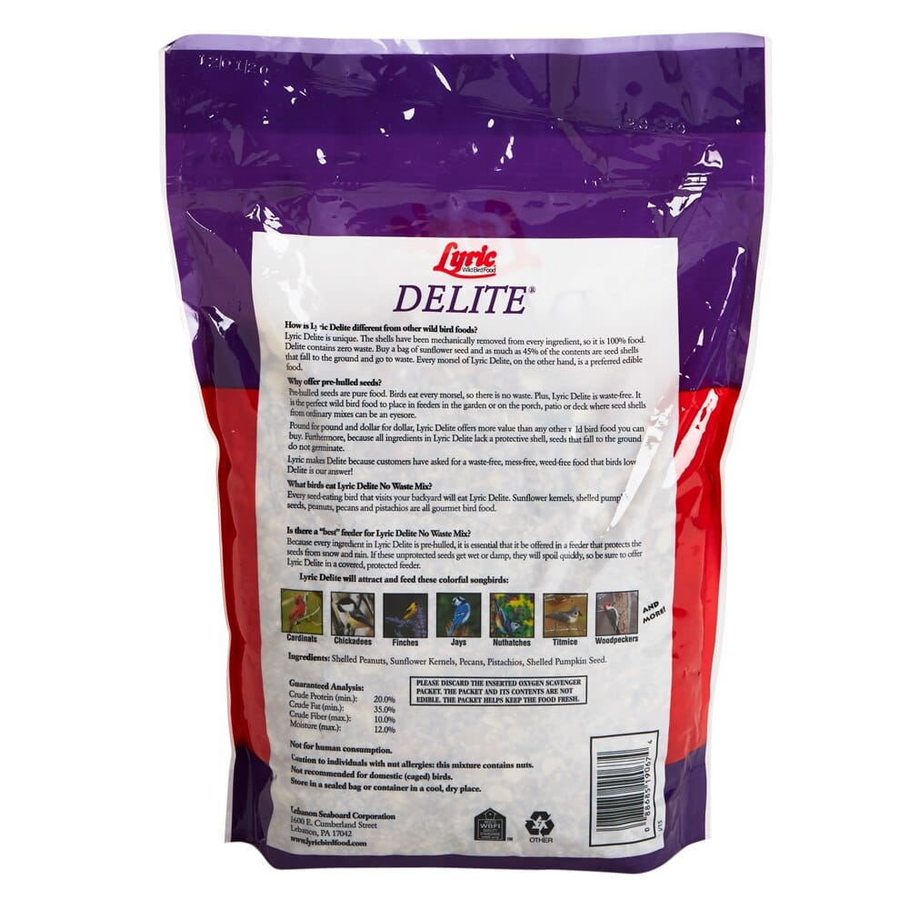 Lyric Delite No Waste Mix Bird Seed, 5 lbs.