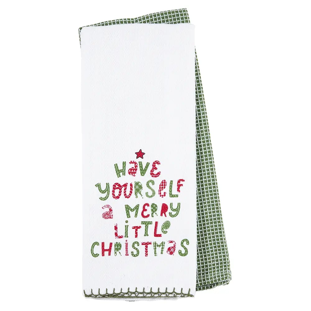 Christmas Cotton Kitchen Towels, Set of 2