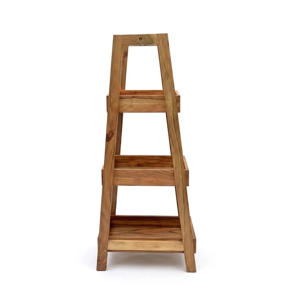 Acacia Wood Tall Bath Organizer, Brown