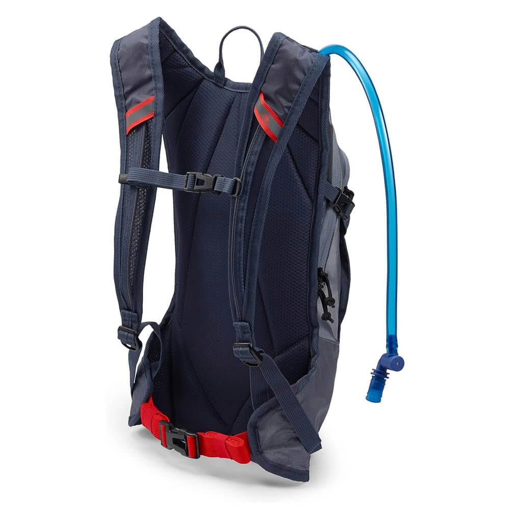 High Sierra 16L Hydrahike Hydration Backpack with 2L Reservoir, Gray/Blue