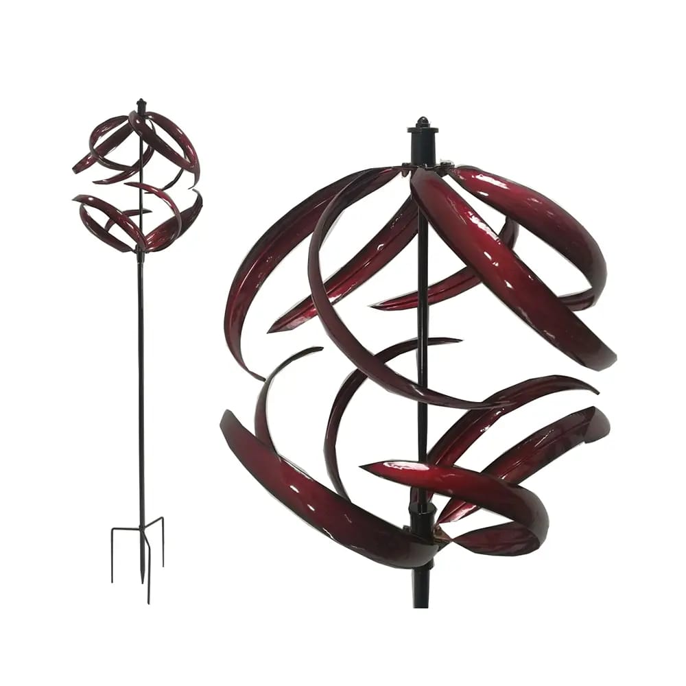 Crimson Vortex Wind Spinner