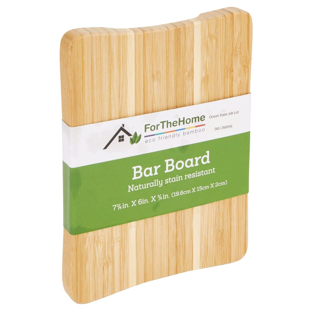 Eco Friendly Bamboo Bar Board, 6"