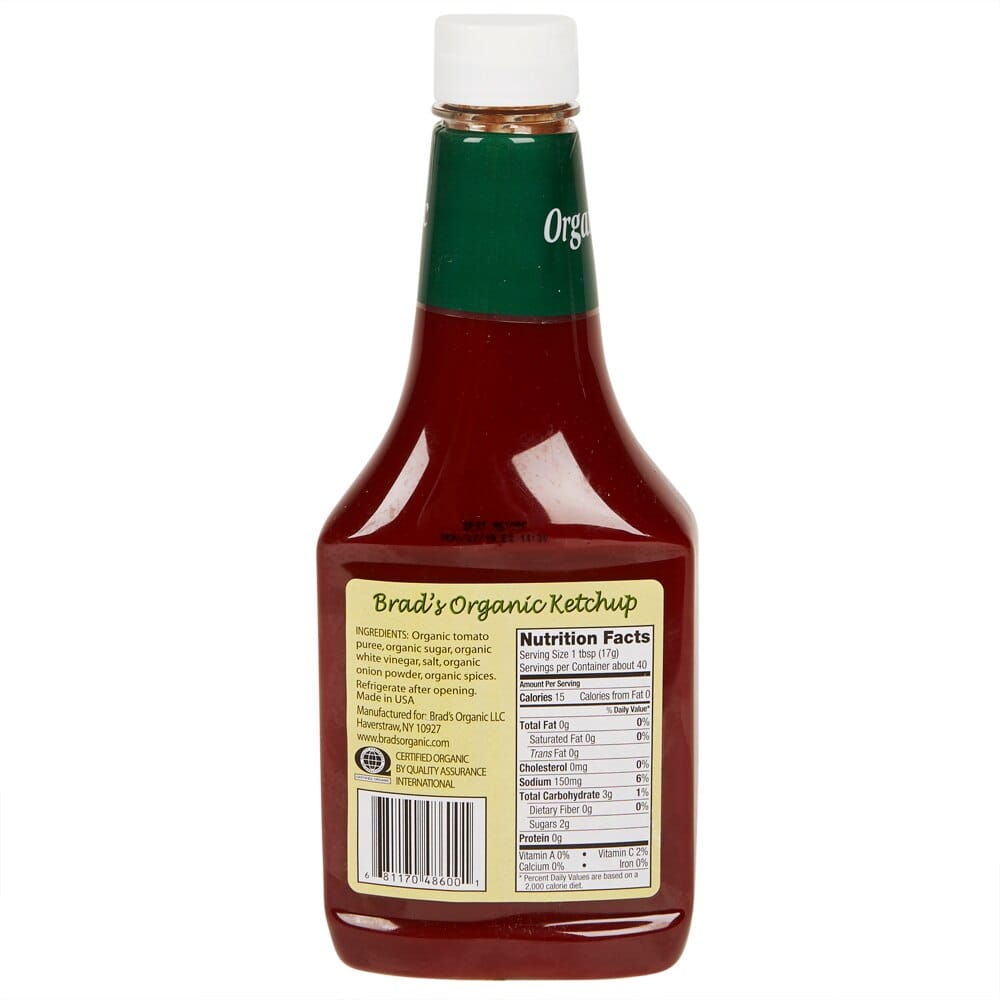 Brad's Organic Tomato Ketchup, 24 oz