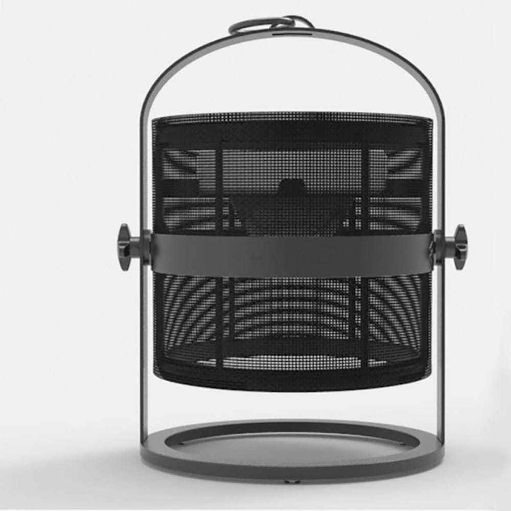 Maiori La Lampe Aluminum Solar Petite, Charbon