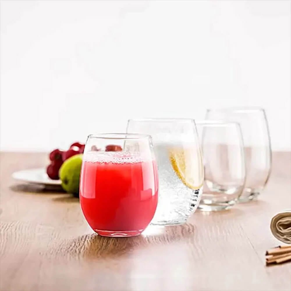 Hostelvia by Vicrila Syrah Toughened Rocks Tumblers, 6 Pack