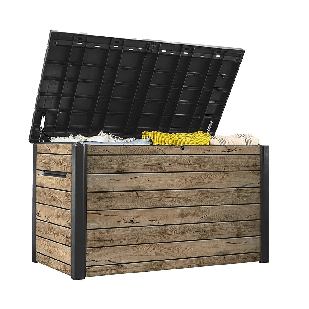 Keter XXL 230 Gallon Resin Outdoor Deck Box, Brown