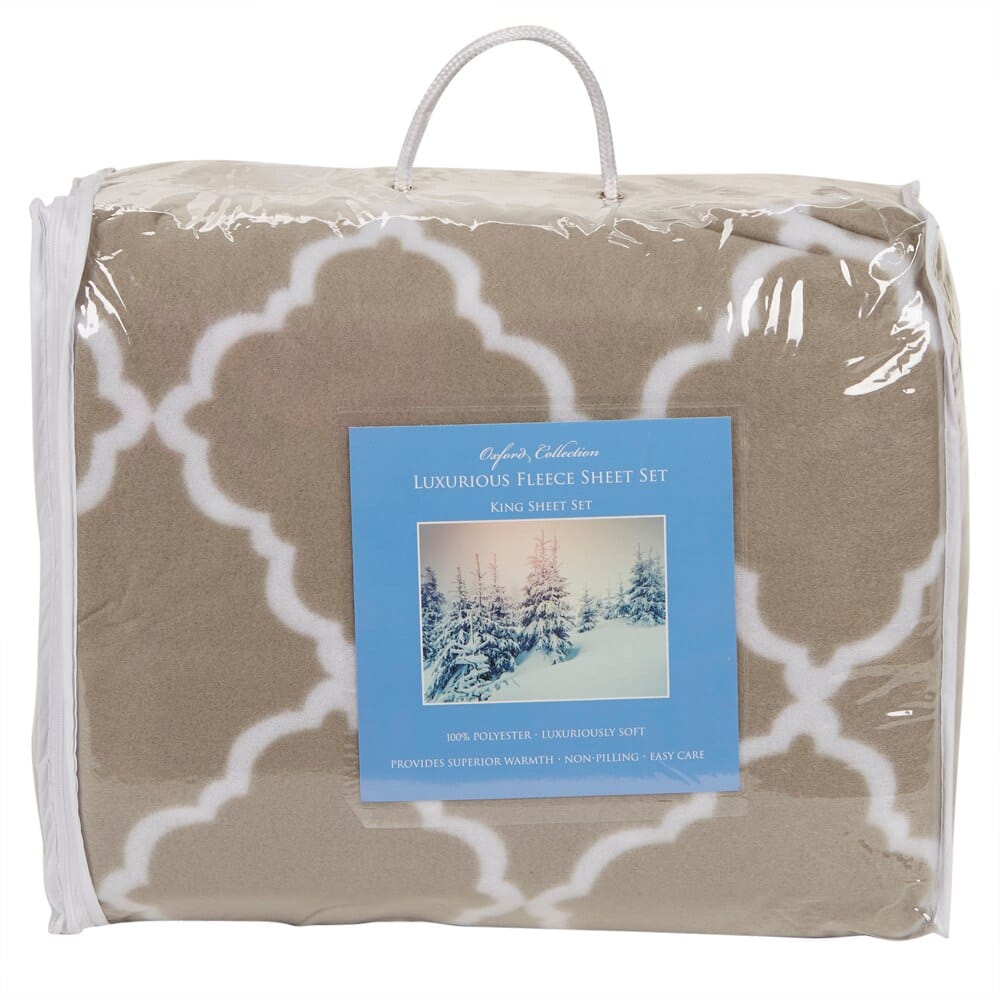 Soft Home Premium Fleece King Sheet Set, 4-Piece