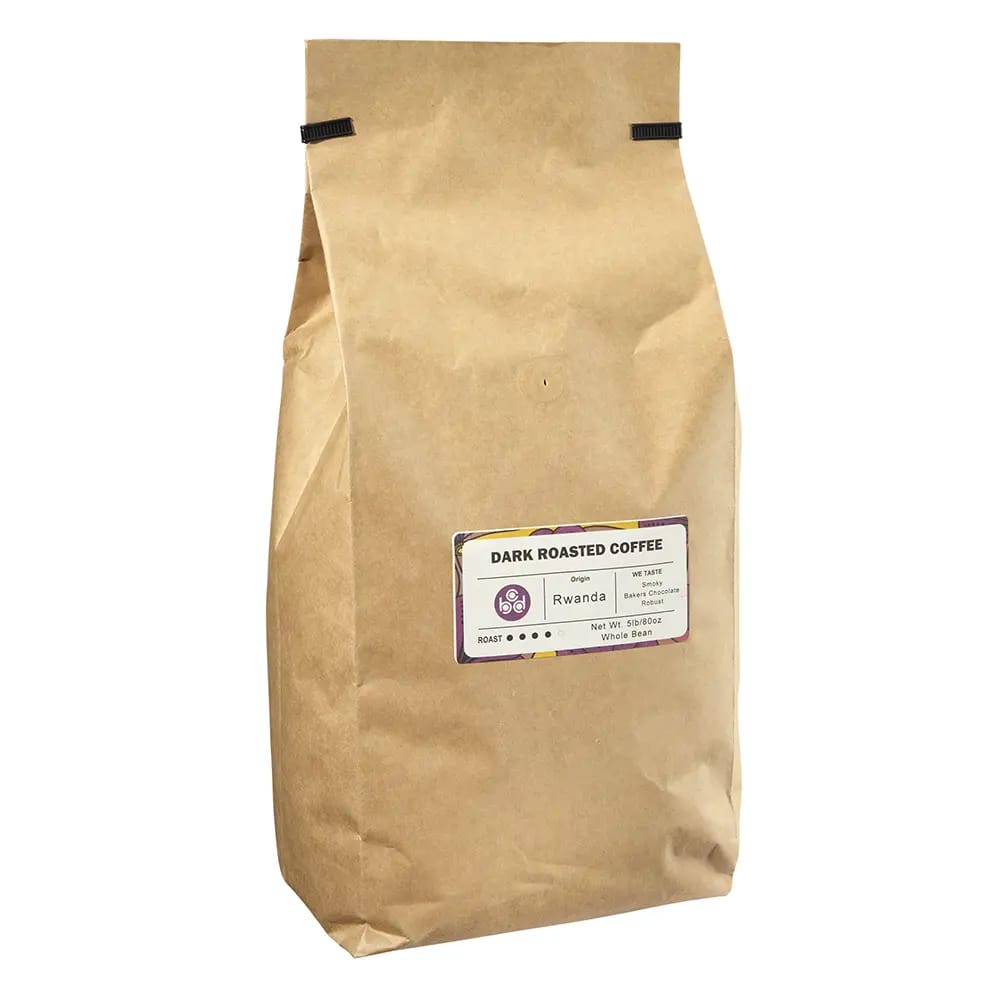 Rwanda Dark Roast Whole Bean Coffee, 5 lb