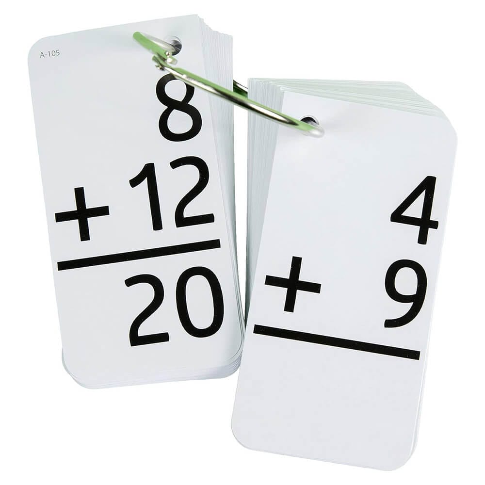 Star Right Addition Flashcards with Metal Binder Rings