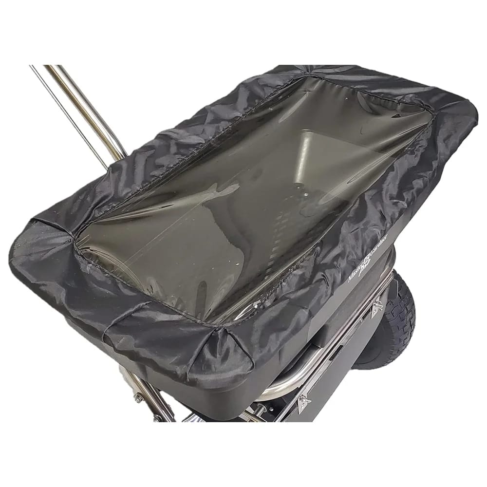 Master Gardner 125 lb. Stainless Steel All-Purpose Broadcast  Fertilizer Spreader