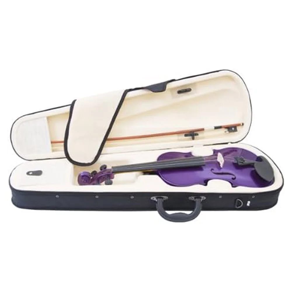 Mendini 16" Solid Wood Viola, Purple