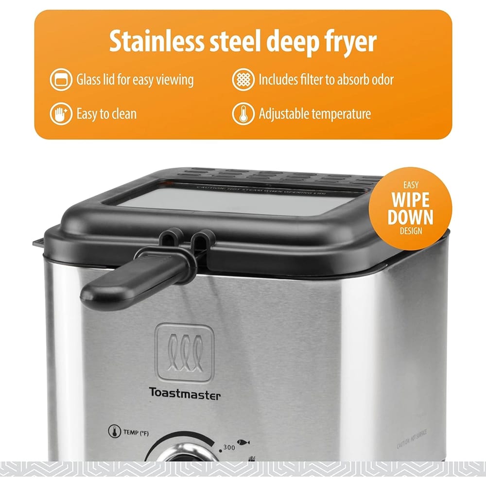 Toastmaster Stainless Steel 1.5L Deep Fryer