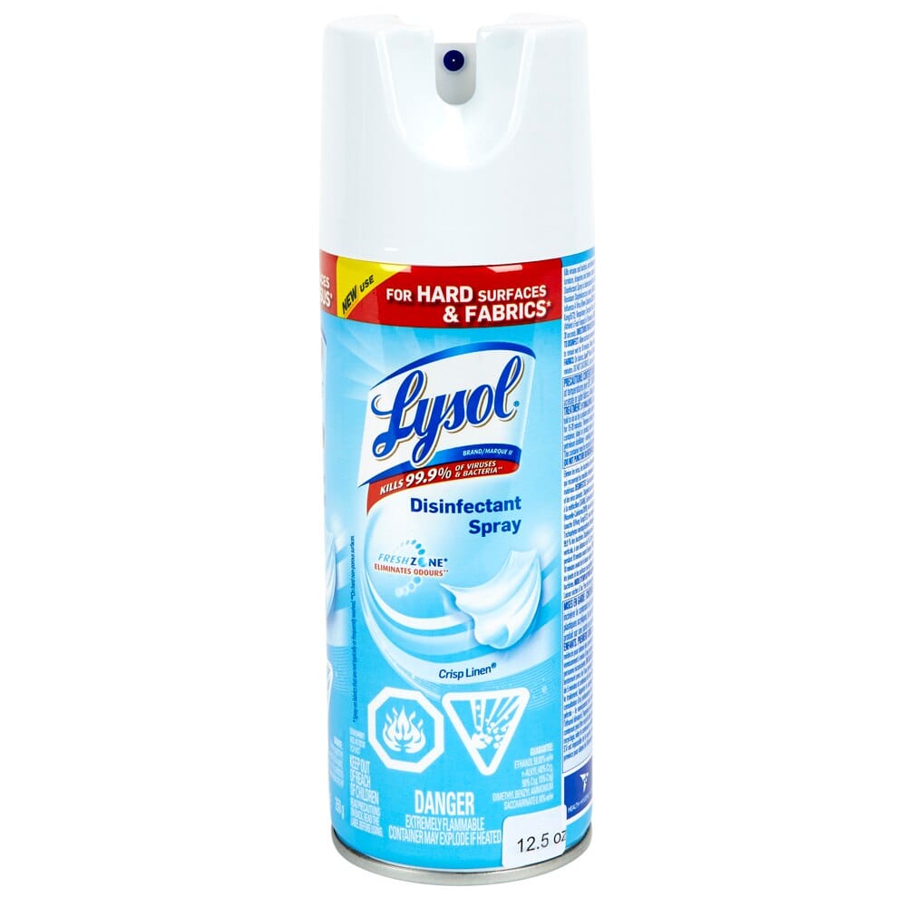 Lysol Crisp Linen Disinfectant Spray, 12.5 oz
