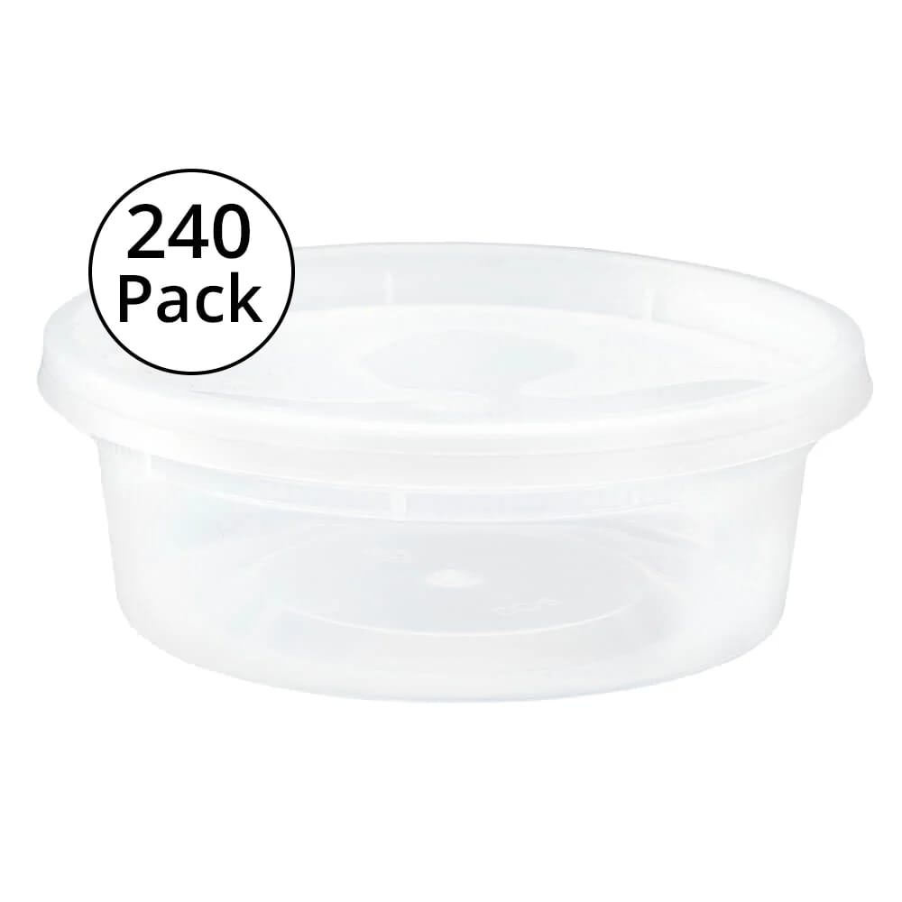 Deli Containers, 8 oz, 240-Pack