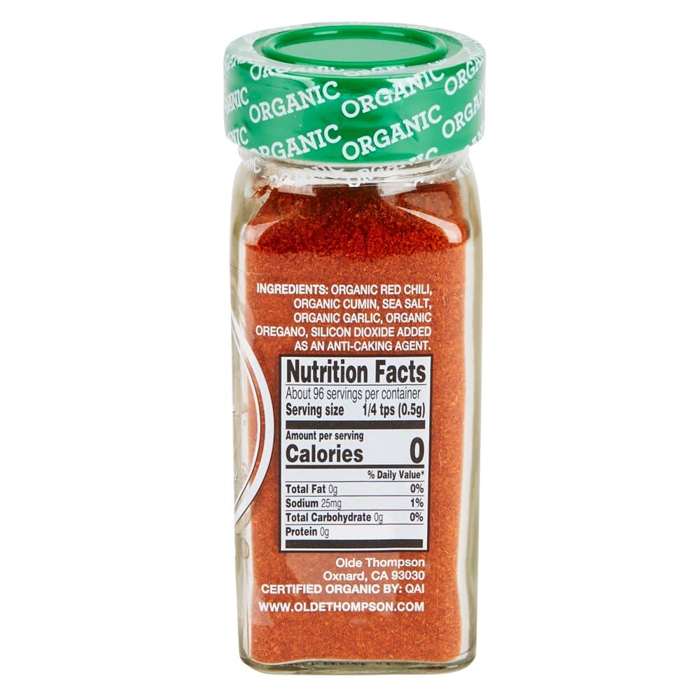 Olde Thompson Organic Chili Powder, 1.7 oz