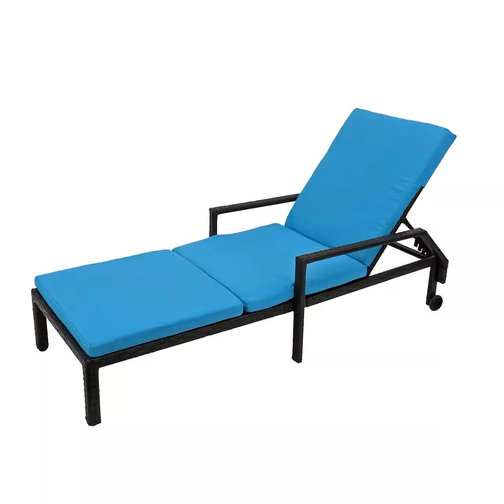 All Weather Wicker Lounge Chair, Teal