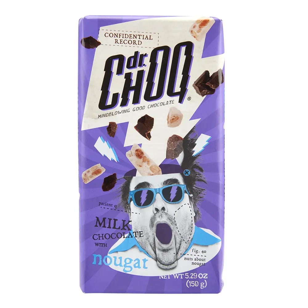 drChoq Milk Chocolate with Nougat, 5.29 oz