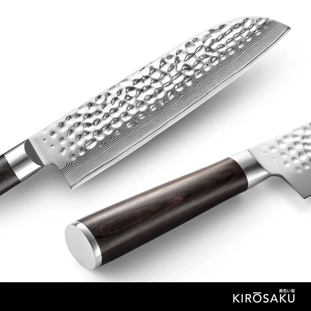Kirosaku Damascus 7" Santoku Knife