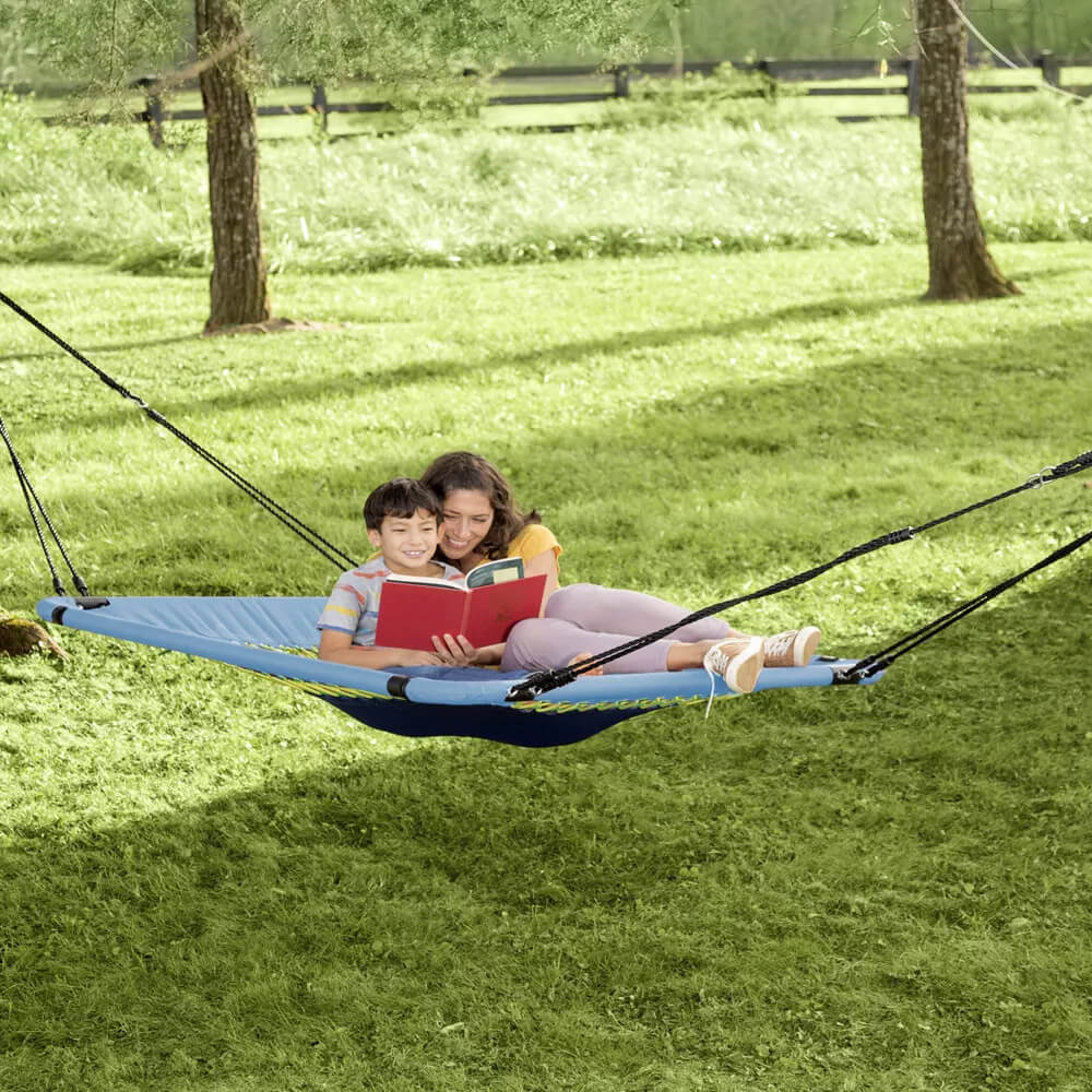 HearthSong 60" 2-in-1 Bungee Hammock Swing for Kids